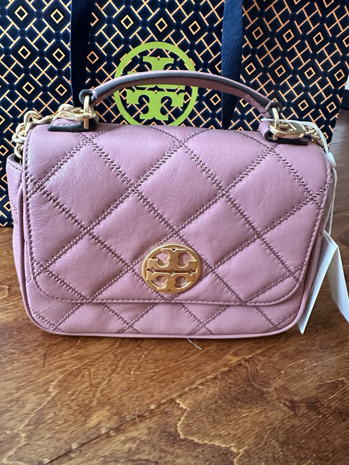 Tory Burch Willa Mini Top Handle Bag - Pink Magnolia - New With Tags eBay Item 396739725896