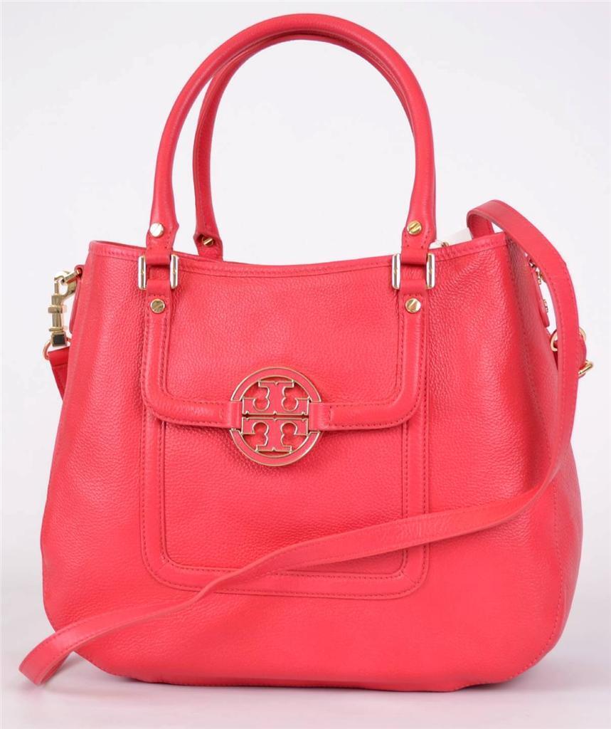 NEW Tory Burch CARNIVAL RED LEATHER CLASSIC HANDLE AMANDA HOBO PURSE BAG eBay Item 305867882425