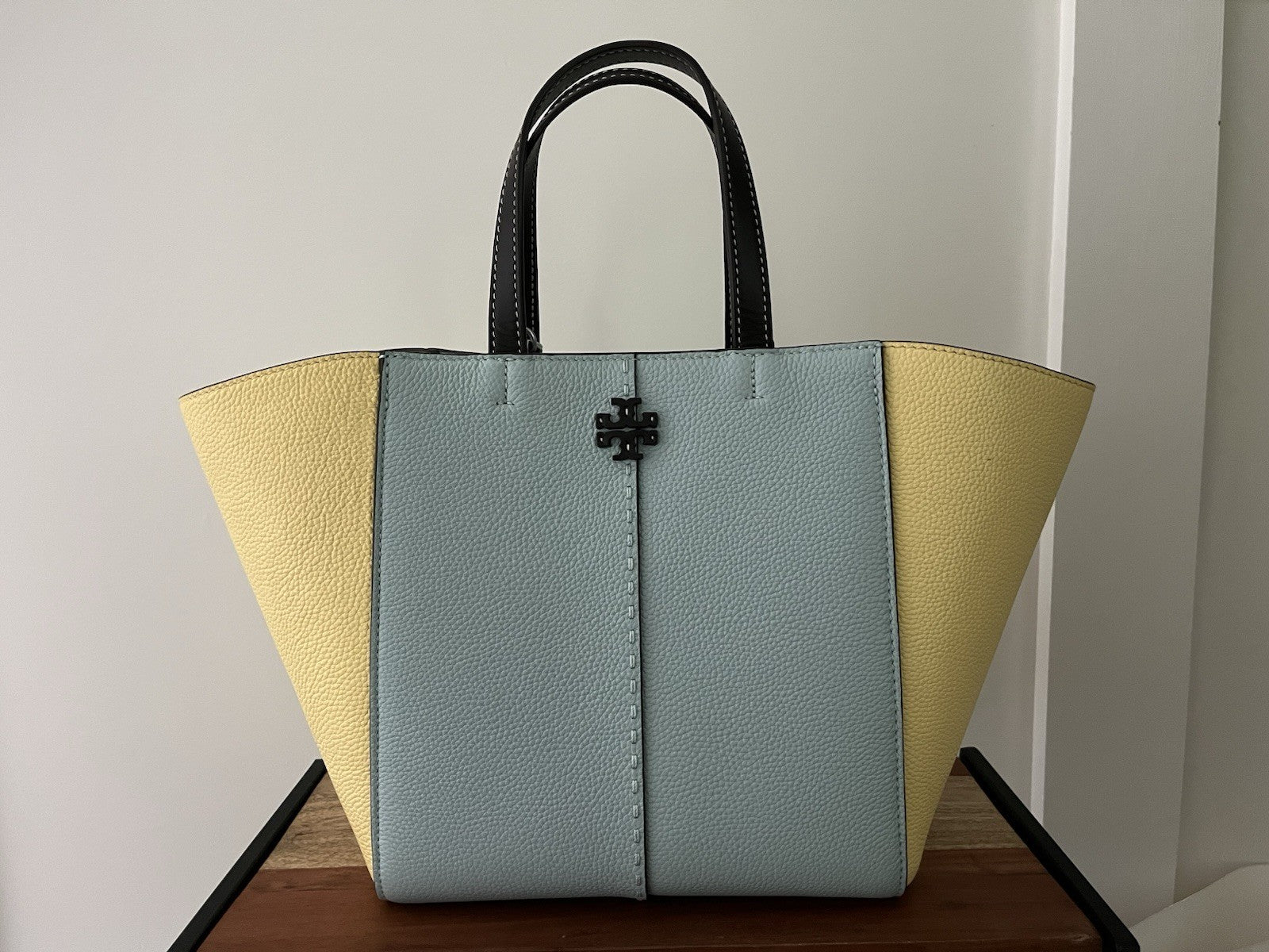 Tory Burch Leather McGraw Colorblocked Carryall Satchel Hand Bag NWT eBay Item 236120914179