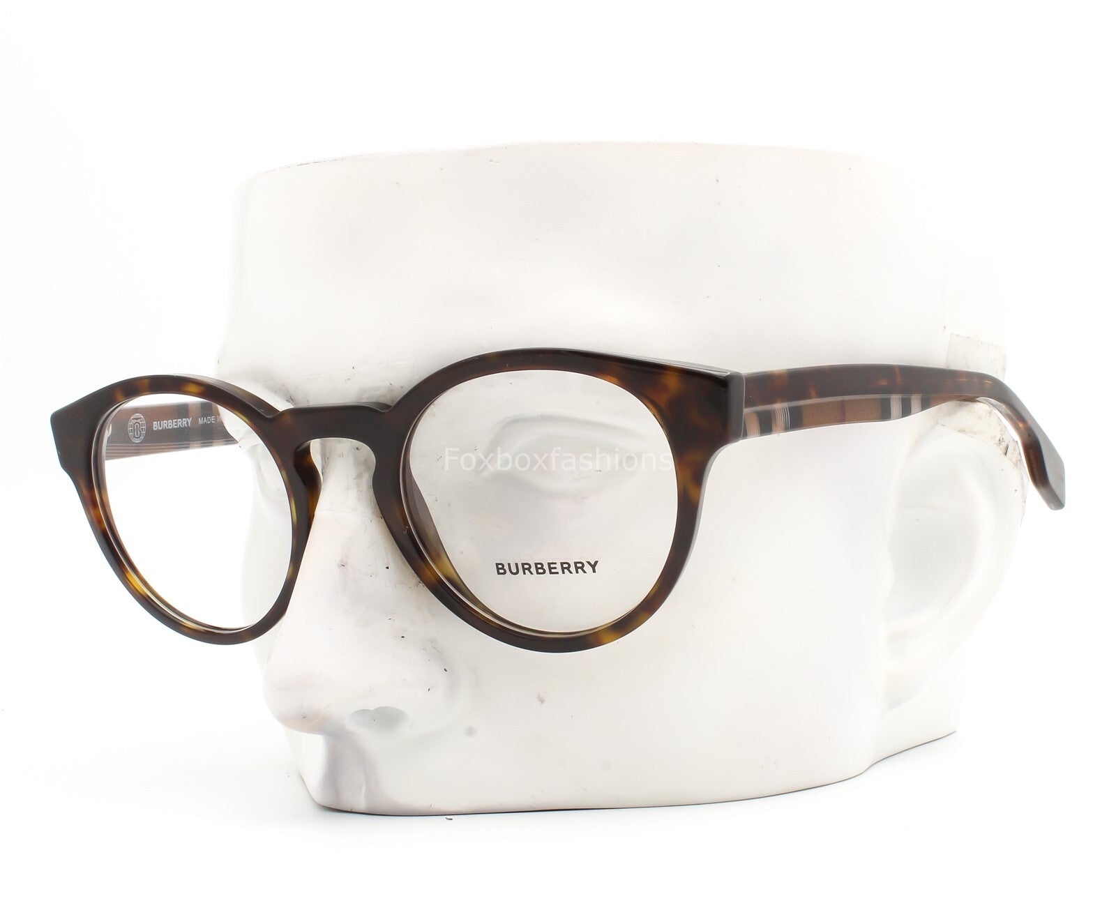 Burberry Eyeglasses Glasses BE2354 3991 Brown Tortoise Check Plaid 49mm No Case