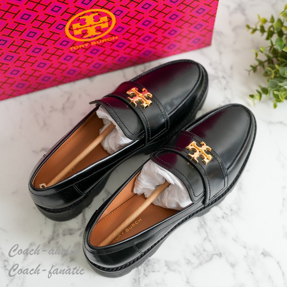 NIB Tory Burch Everly Leather Mini Chunky Loafer Flat Cambridge Shoes Size 7.5/8 eBay Item 297551333895