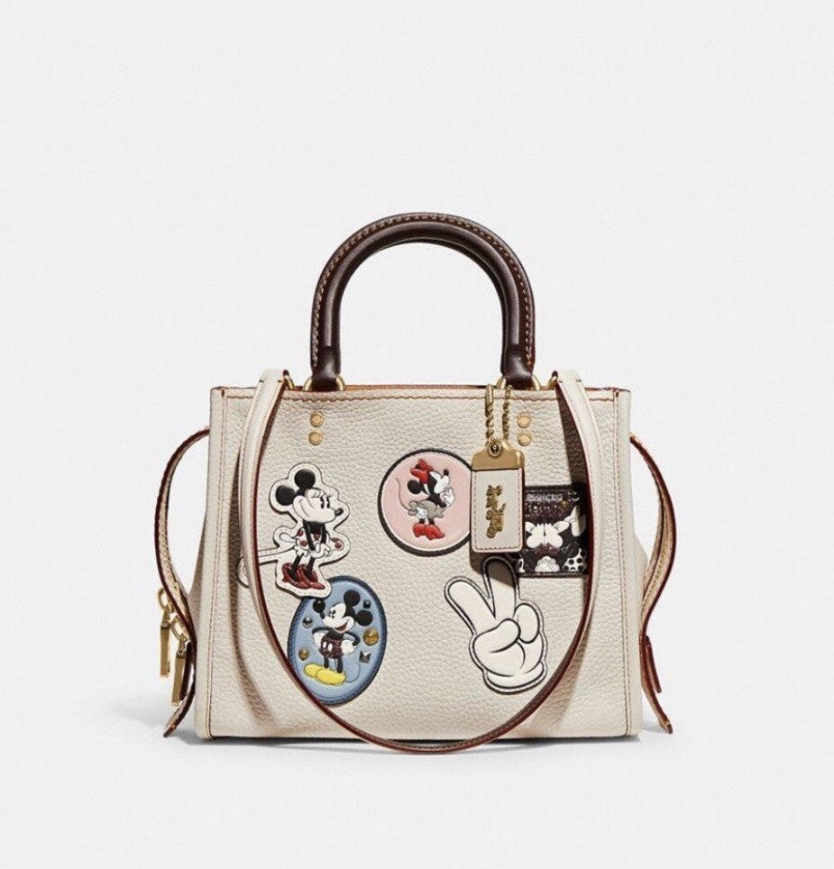 Coach x Disney Mickey and Minnie Mouse Rogue with Patches