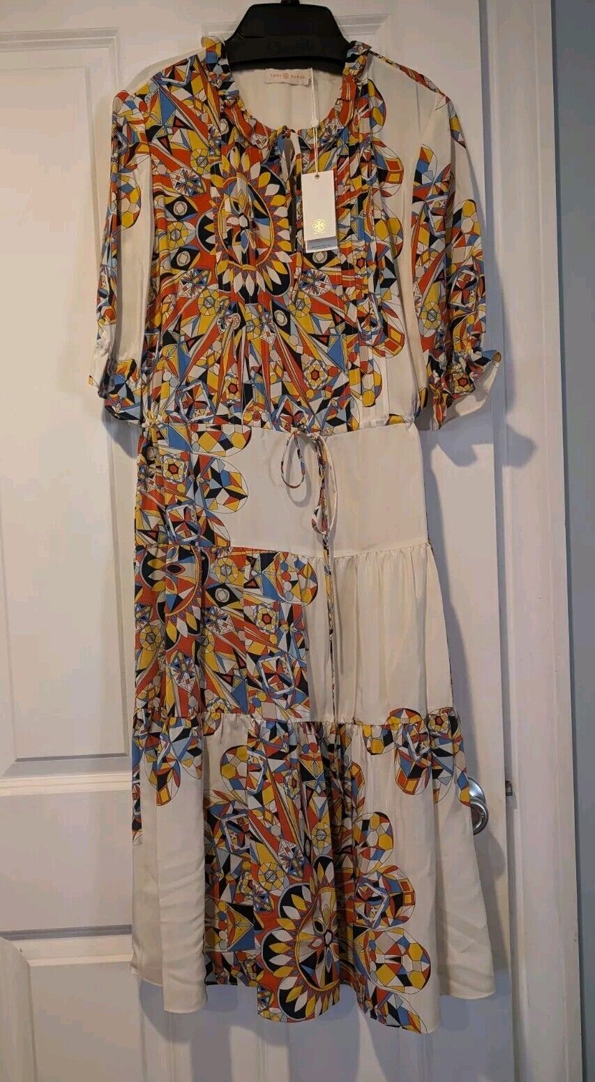 Tory Burch ARABELLA BOHO BOHEMIAN PEASANT SILK Maxi DRESS Size Small NWT eBay Item 336123743357
